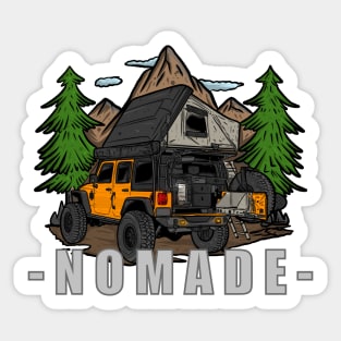 Nomade Jeep Wrangler - Orange Sticker